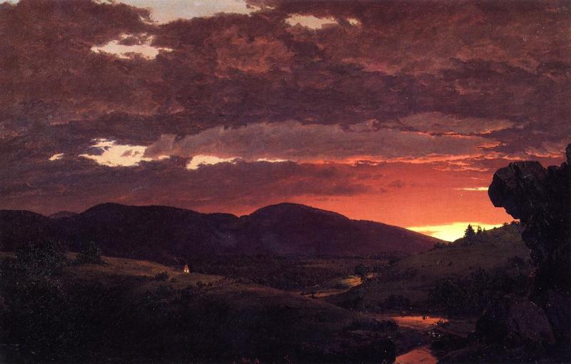 Frederic Edwin Church Twilight, Short arbiter twixt day and night' oil painting image